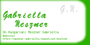 gabriella meszner business card